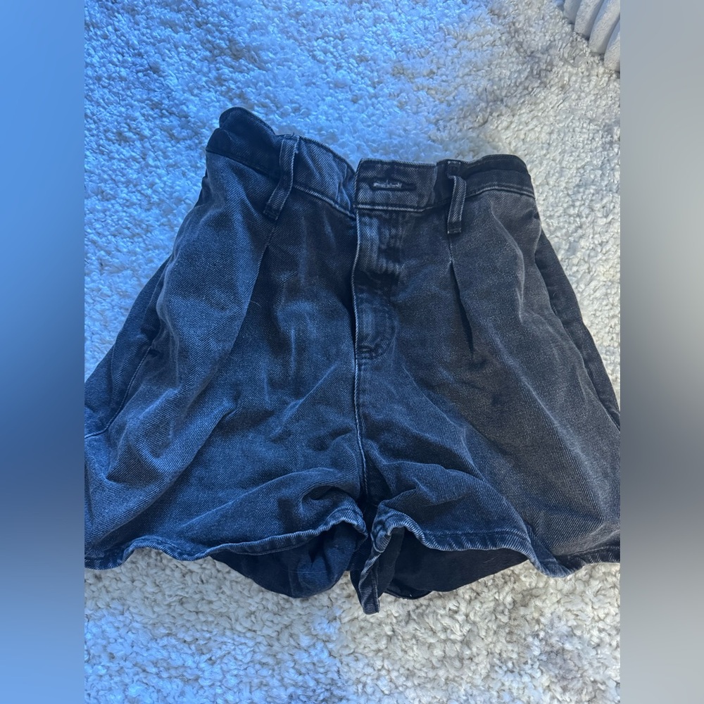 Express Black Denim Shorts